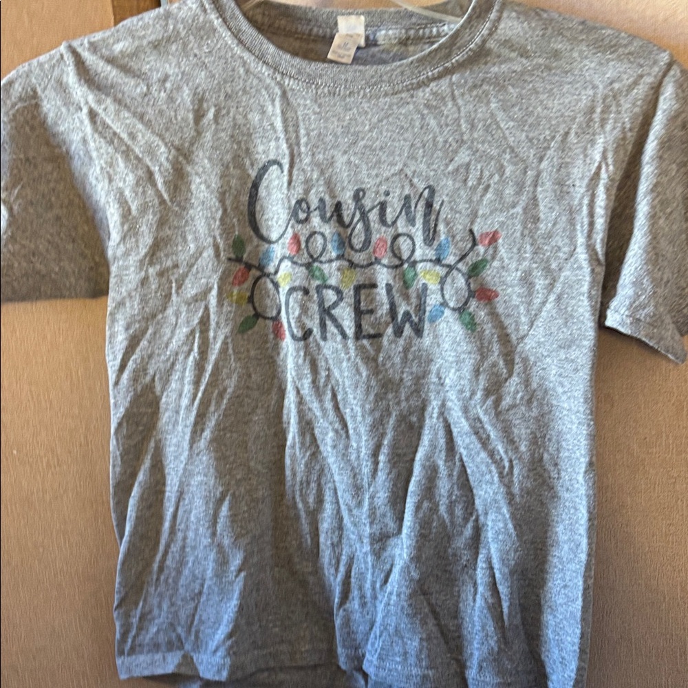 Children’s Gray Cousin Crew T-Shirt medium